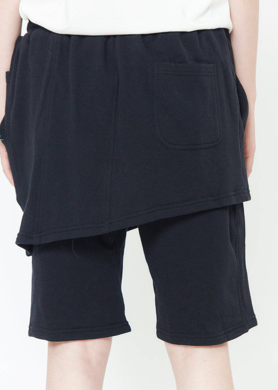 Konus Men's Skirted Shorts in Black - shopatkonus