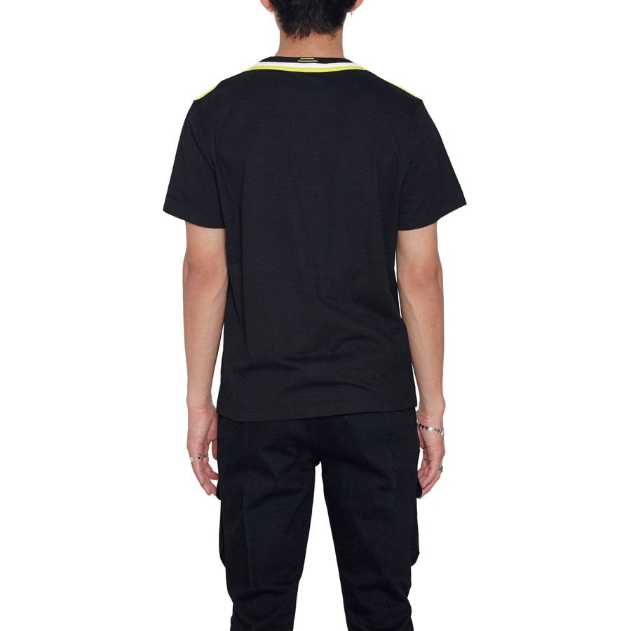 Konus Men's Shoulder Tape Tee in Black