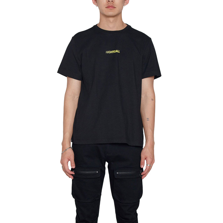 Konus Men's Shoulder Tape Tee in Black