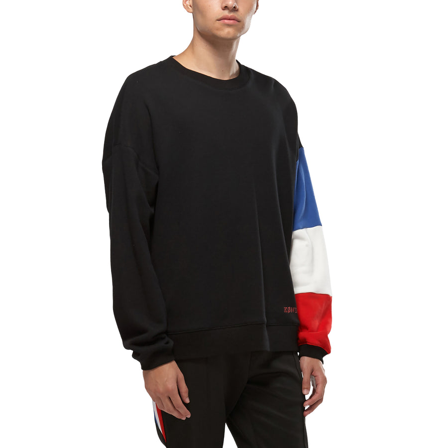 Konus Men's Color Blocked Sweatshirt in Black - shopatkonus