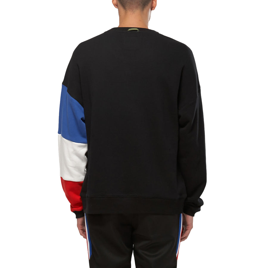 Konus Men's Color Blocked Sweatshirt in Black - shopatkonus