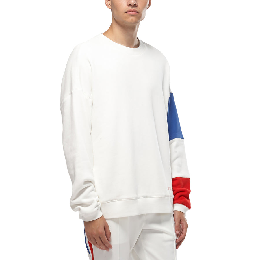 Konus Men's Color Blocked Sweatshirt in White - shopatkonus