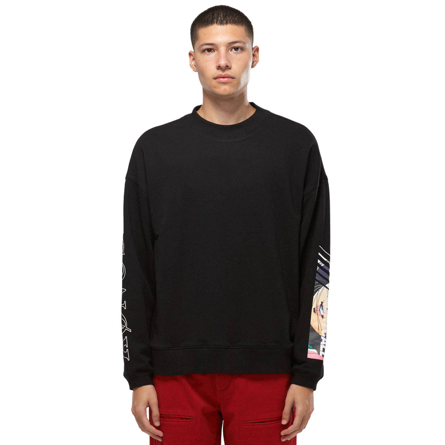 Konus Men's Oversize Sweatshirt In Black - shopatkonus