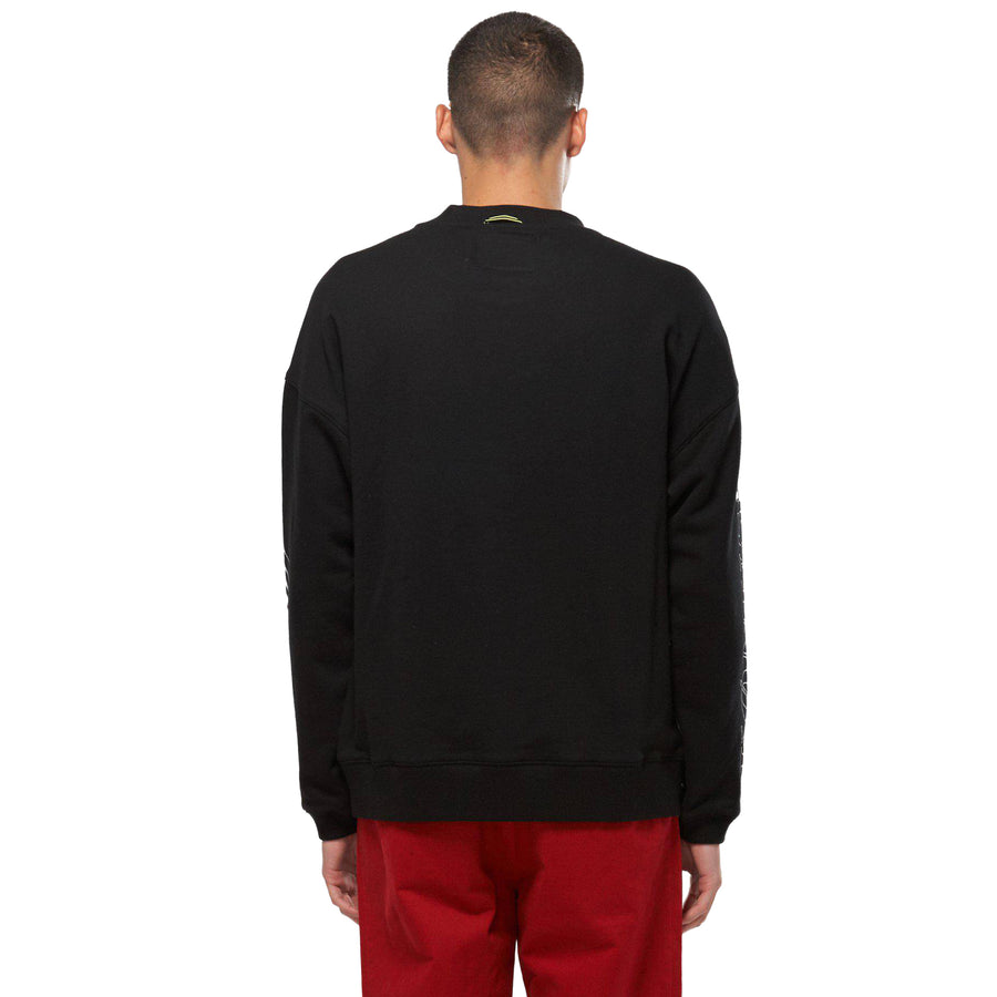 Konus Men's Oversize Sweatshirt In Black - shopatkonus