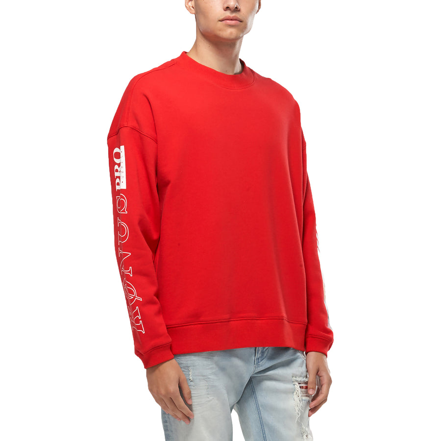 Konus Men's Oversize Sweatshirt in Red - shopatkonus