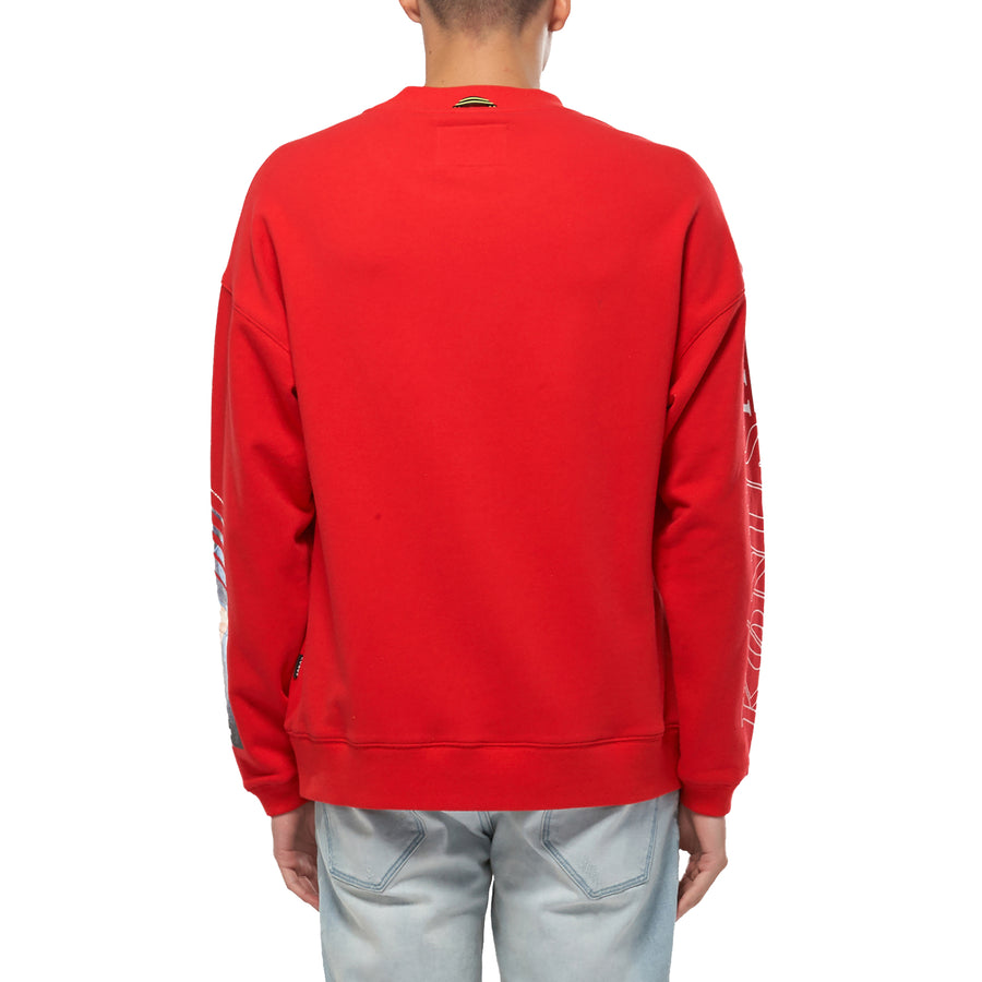 Konus Men's Oversize Sweatshirt in Red - shopatkonus