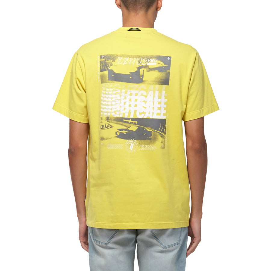 Konus Men's Graphic Tee in Yellow - shopatkonus