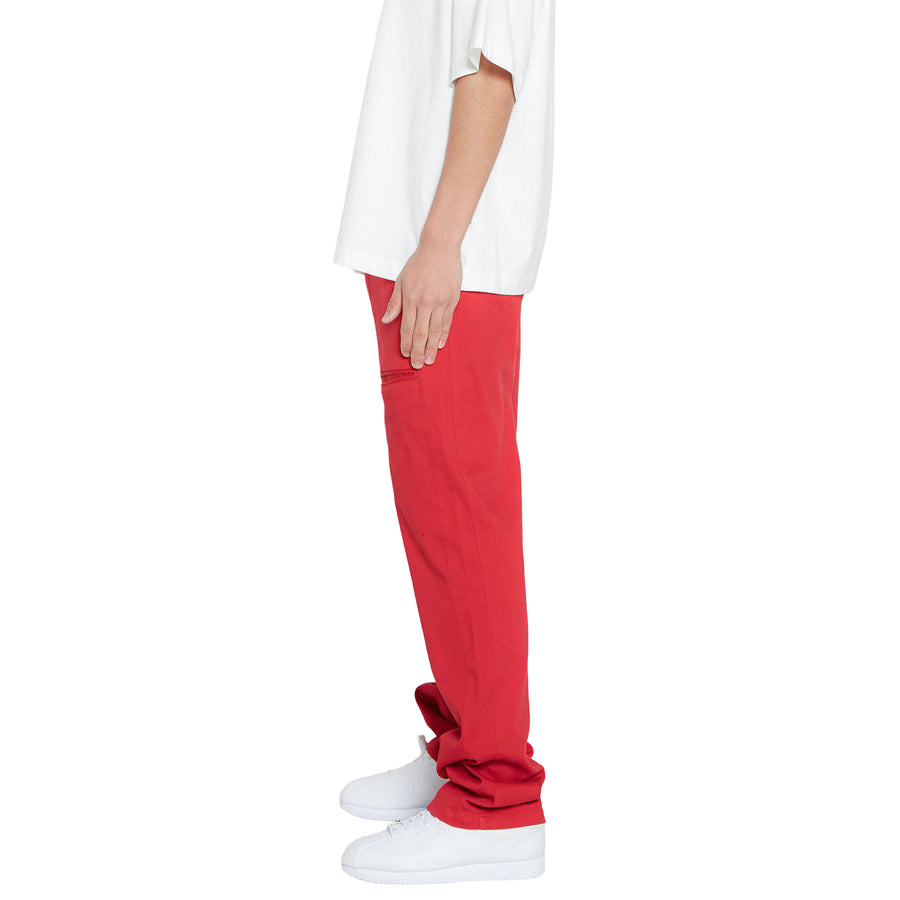 Konus Men's Baggy Chino Pants in Red - shopatkonus