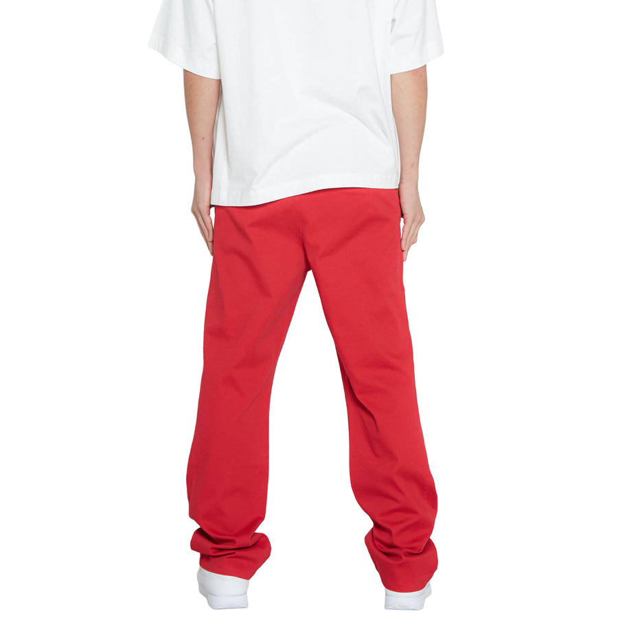 Konus Men's Baggy Chino Pants in Red - shopatkonus