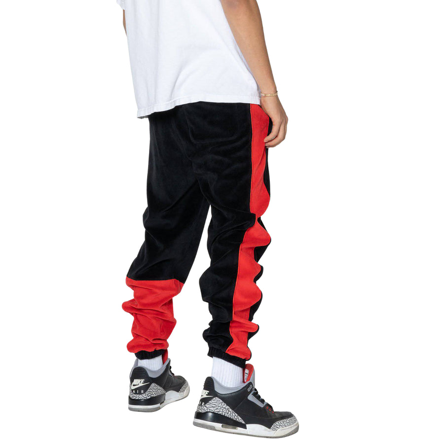 Blank State Men's Velour Team Pants in Black - shopatkonus