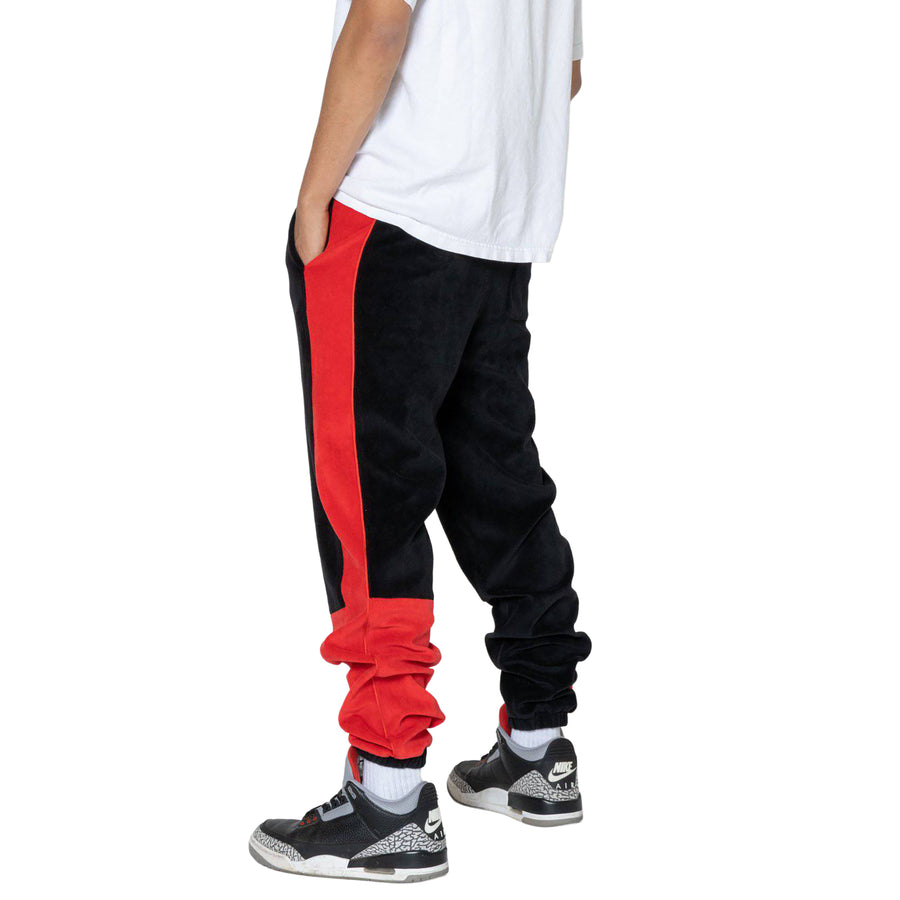 Blank State Men's Velour Team Pants in Black - shopatkonus