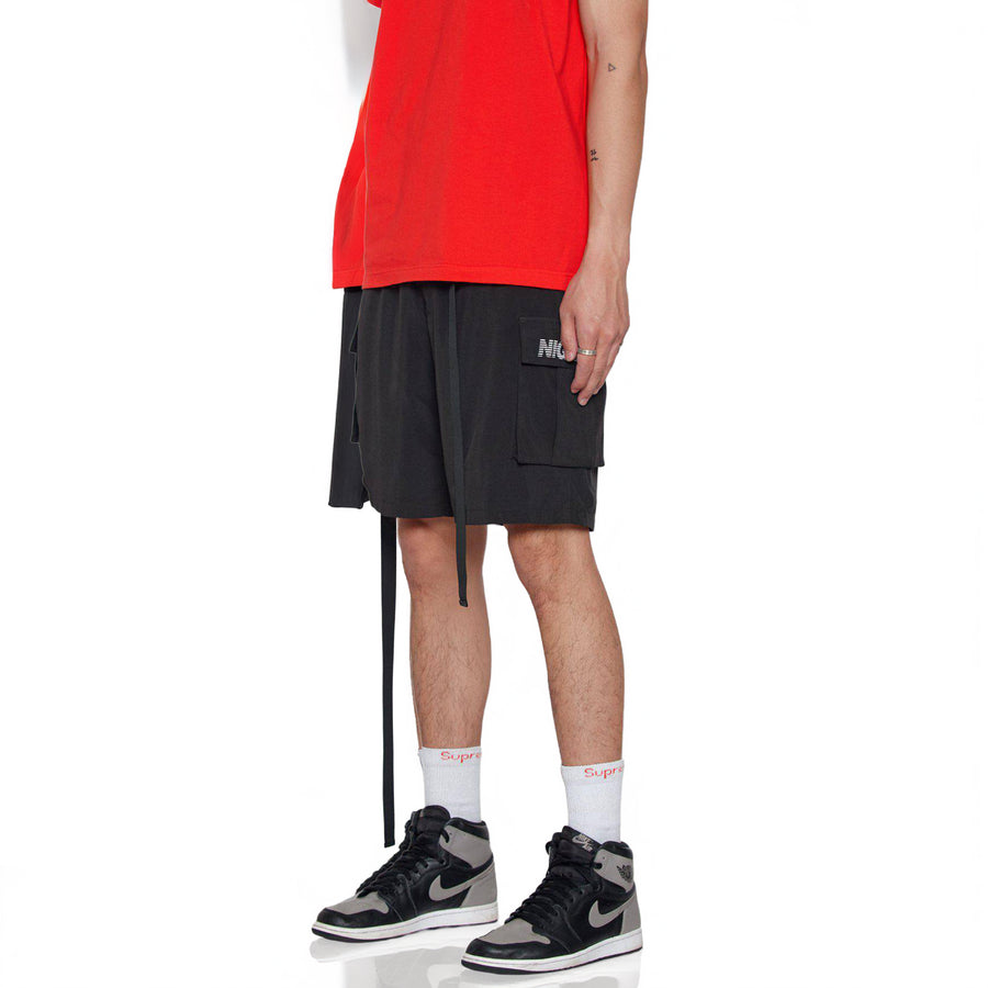 Konus Men's Cargo Shorts in Black - shopatkonus