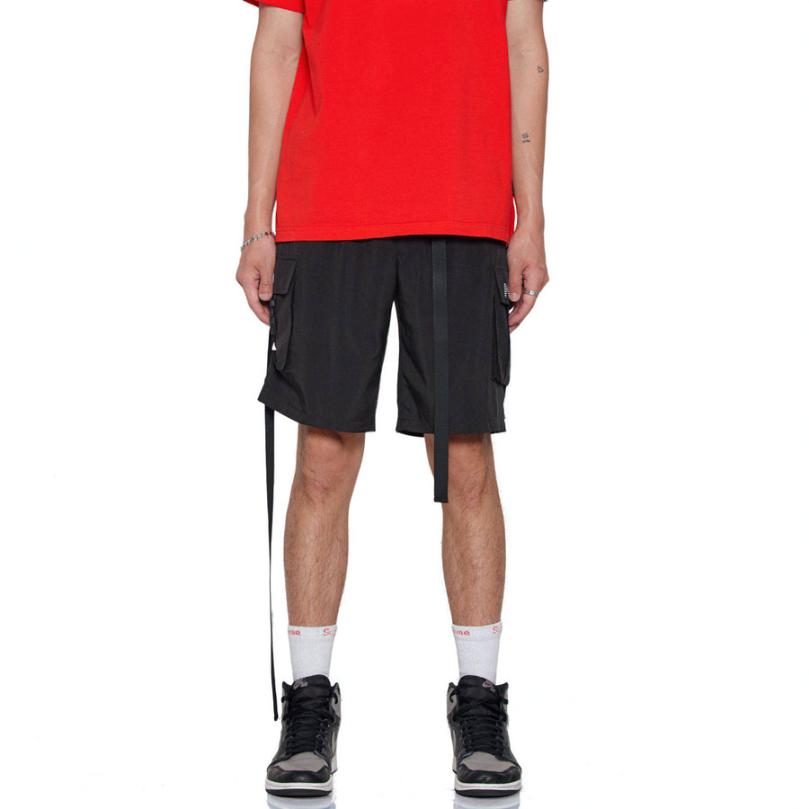 Konus Men's Cargo Shorts in Black - shopatkonus