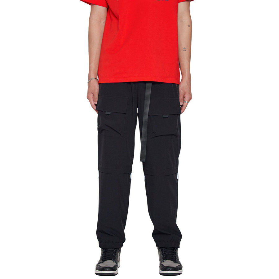 Konus Men's Reflective Wind Cargo Pants in Black - shopatkonus