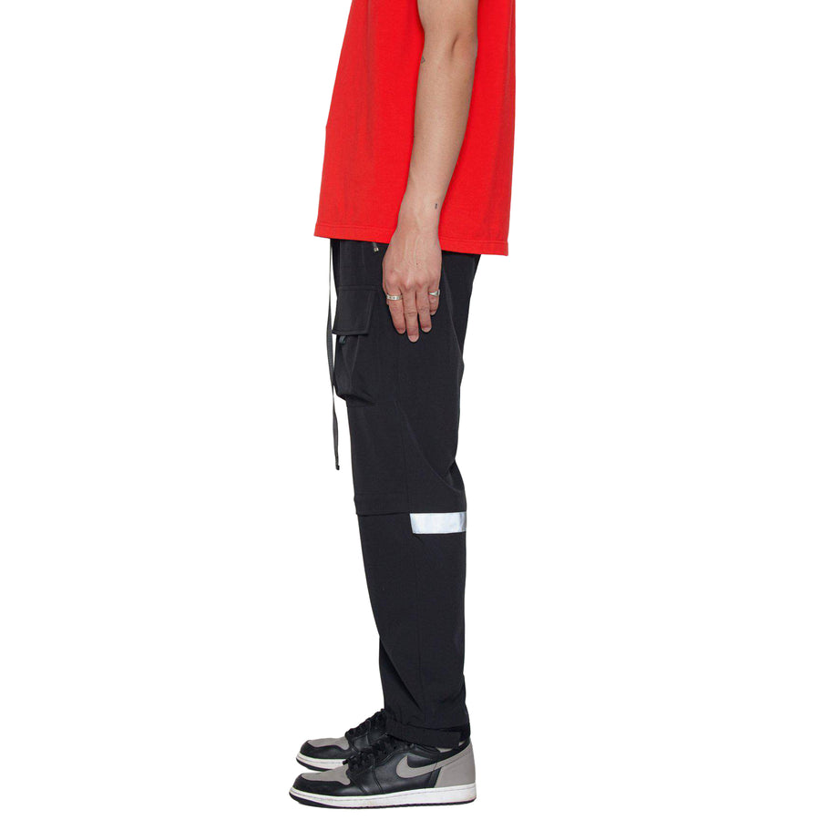 Konus Men's Reflective Wind Cargo Pants in Black - shopatkonus