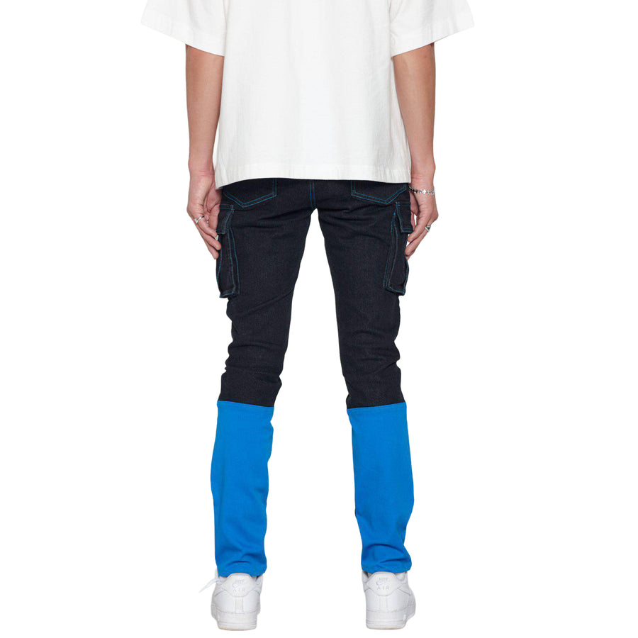 Blank State Men's Cargo Denim in Black/Blue - shopatkonus