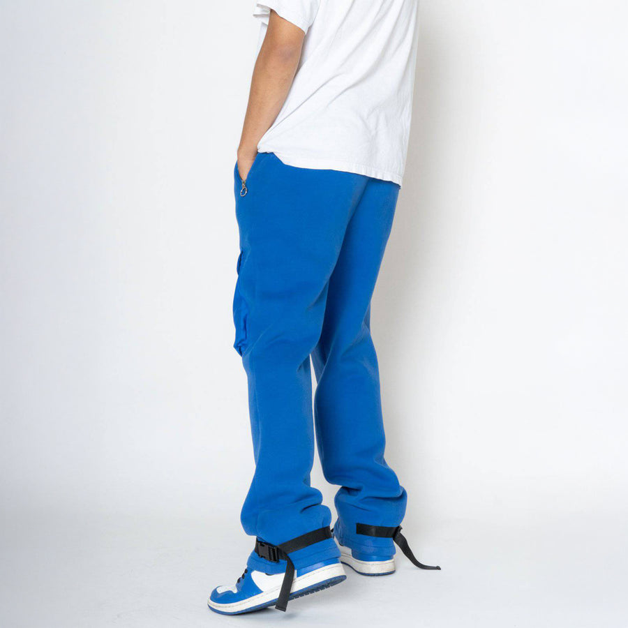 Konus Men's Bellow Pocket Sweatpants in Blue - shopatkonus
