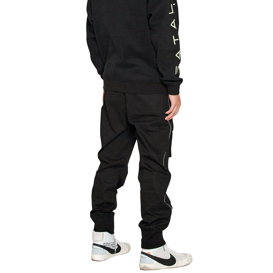 Konus Men's Tactical Strap Cargo Joggers in Black - shopatkonus