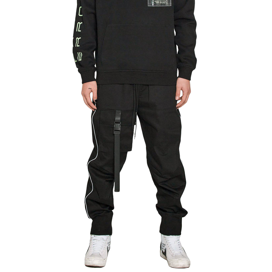 Konus Men's Tactical Strap Cargo Joggers in Black - shopatkonus