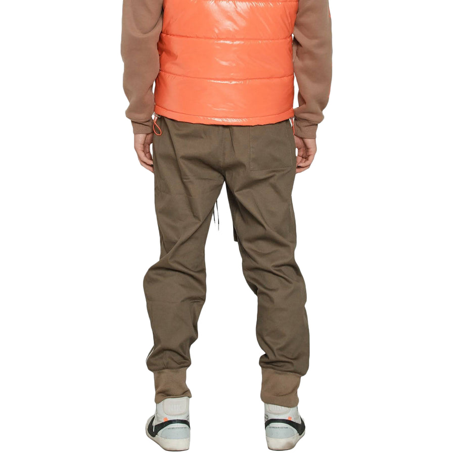 Konus Men's Tactical Strap Cargo Joggers in Tobacco - shopatkonus