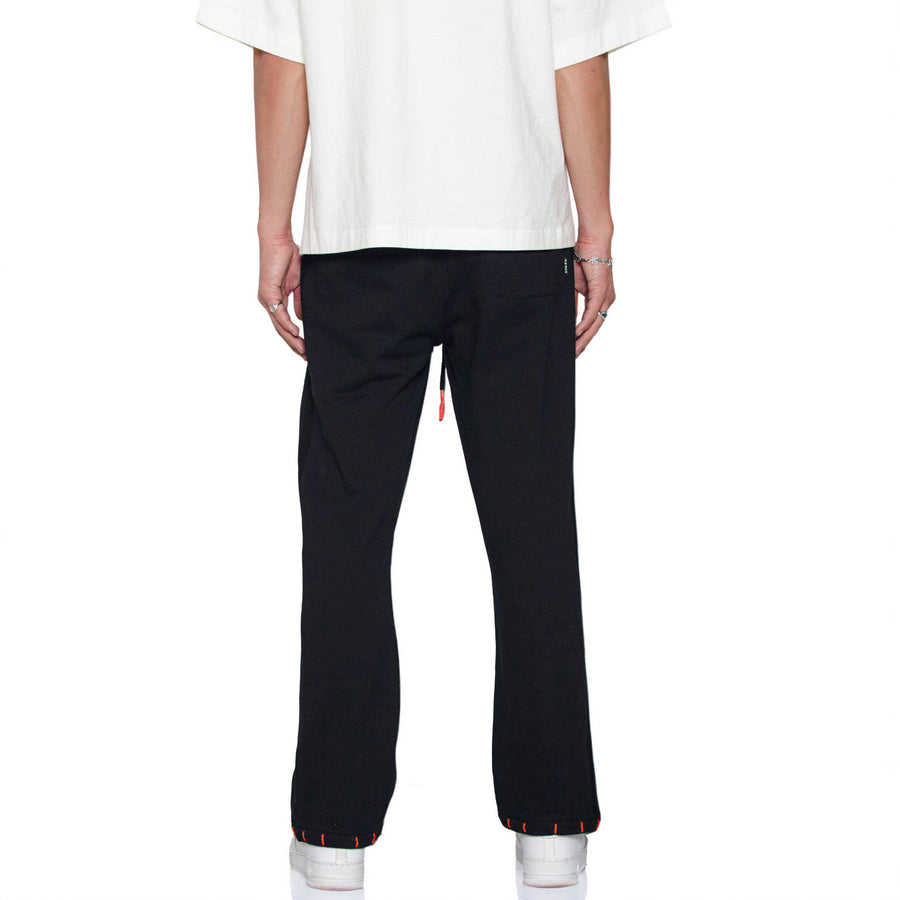 Konus Men's Wide Leg Sweatpants in Black - shopatkonus