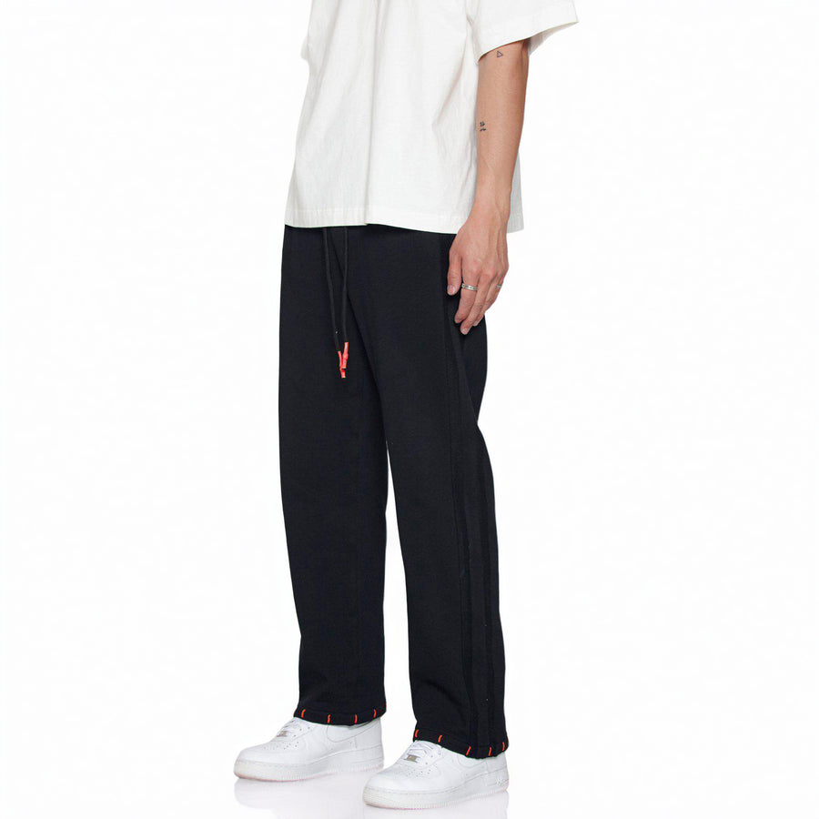 Konus Men's Wide Leg Sweatpants in Black - shopatkonus