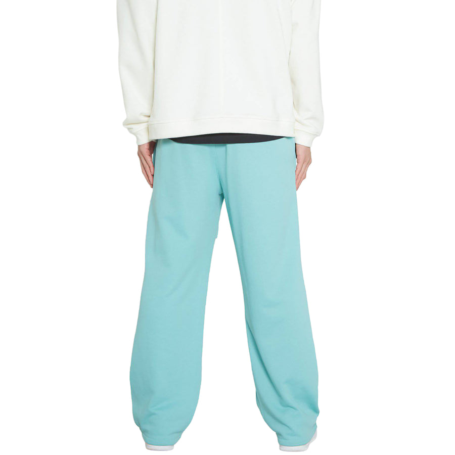 Konus Men's Wide Print Patch French Terry Sweatpants in Teal - shopatkonus