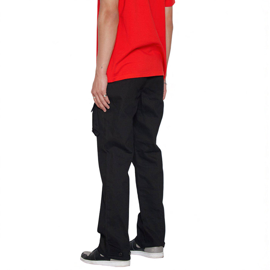 Konus Men's Cargo Pants with Removable Pocket in Black - shopatkonus