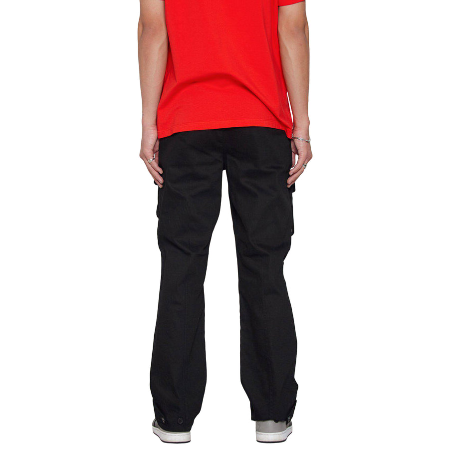 Konus Men's Cargo Pants with Removable Pocket in Black - shopatkonus