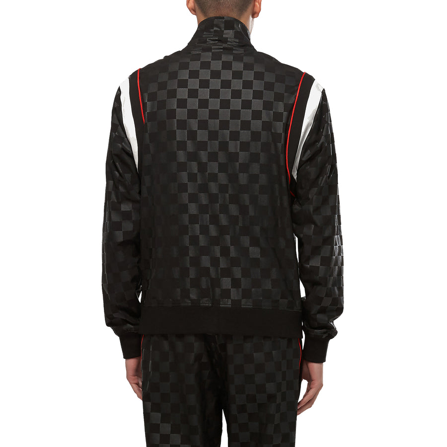 Konus Men's Tonal Checkered Jacket in Black - shopatkonus