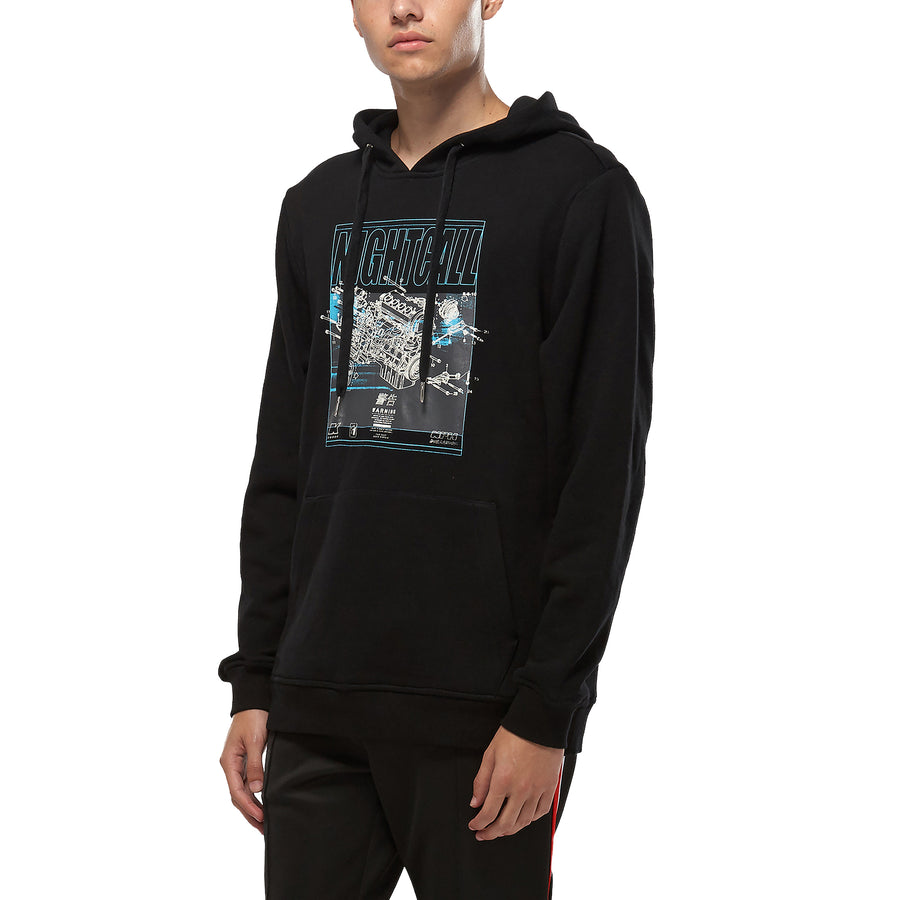 Konus Men's Graphic Pullover Hoodie in Black - shopatkonus
