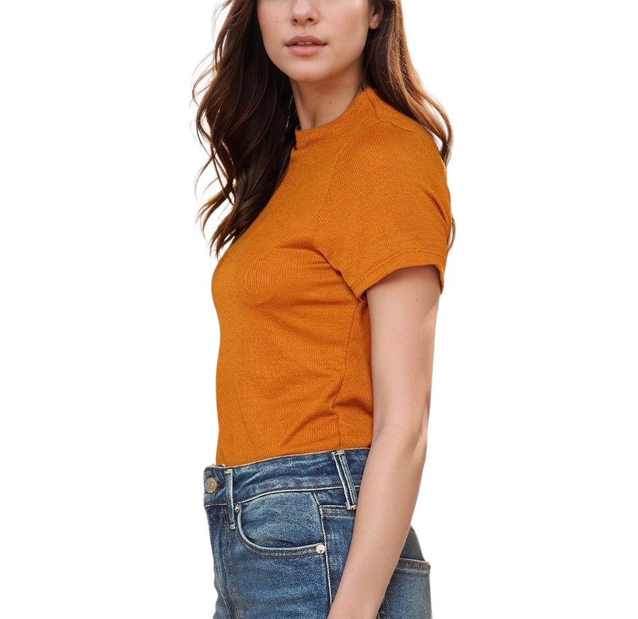 Women's Ribbed Funnel Bodysuit