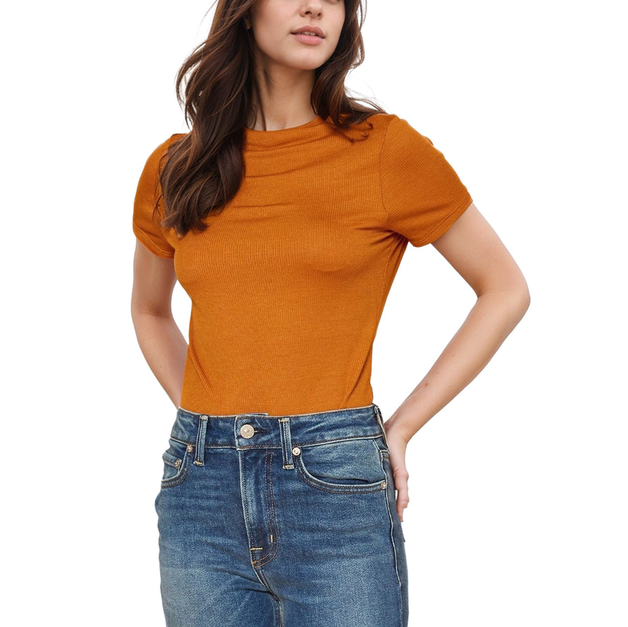 Women's Ribbed Funnel Bodysuit