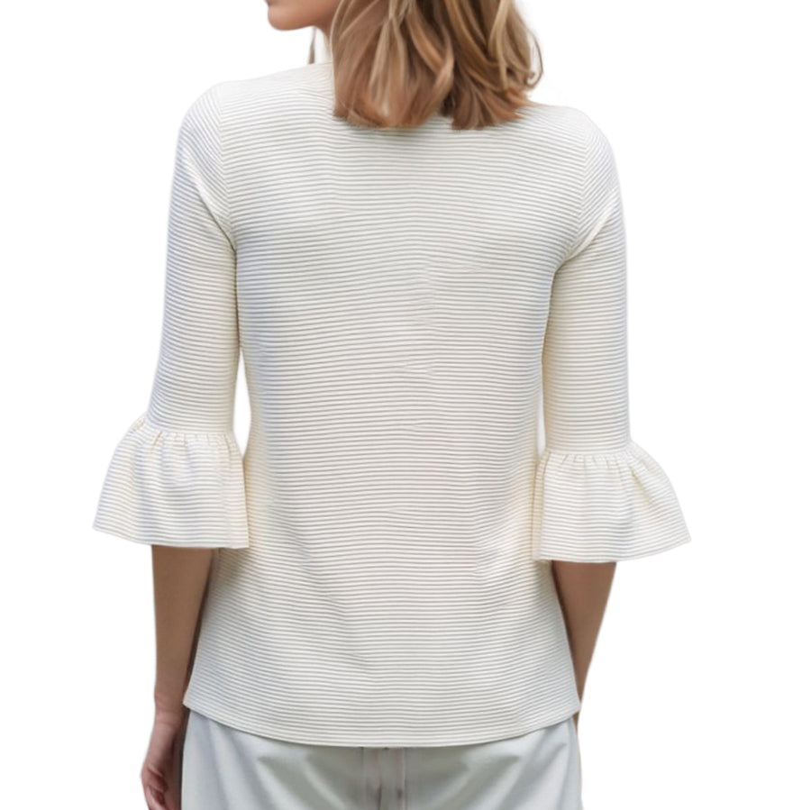 Womens Ottoman Rib Knit Blouse - shopatkonus