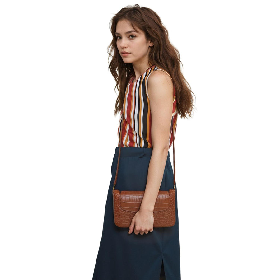 Pleione Women's Sleeveless Crewneck Printed Top