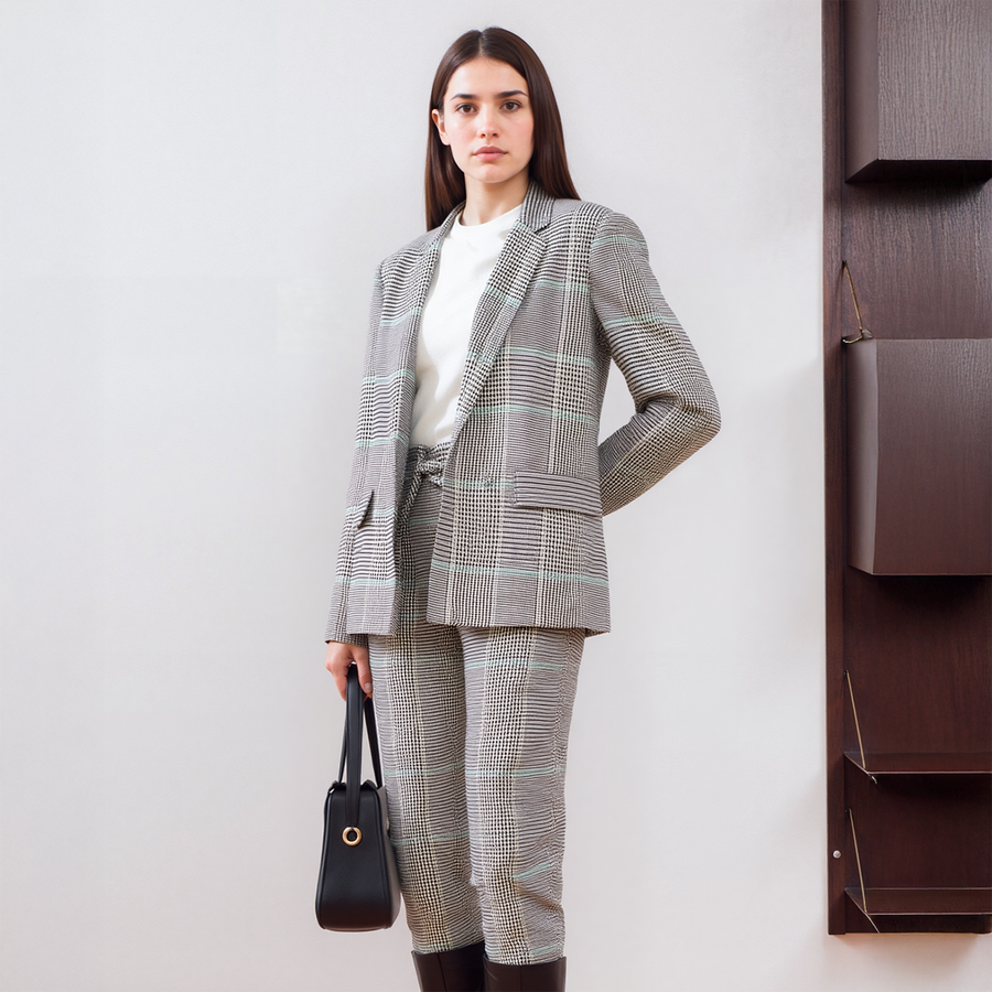 Women's Glen Plaid Blazer in Fall Glen