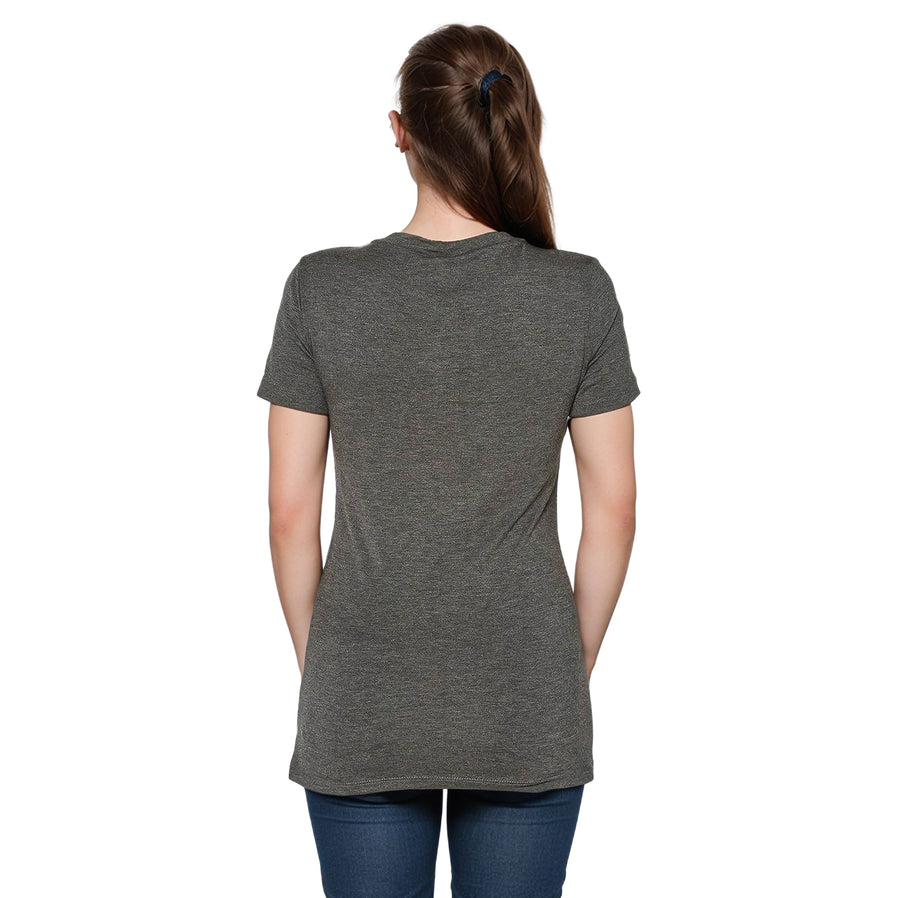 Women's V-neck Short Sleeve Basic Tee