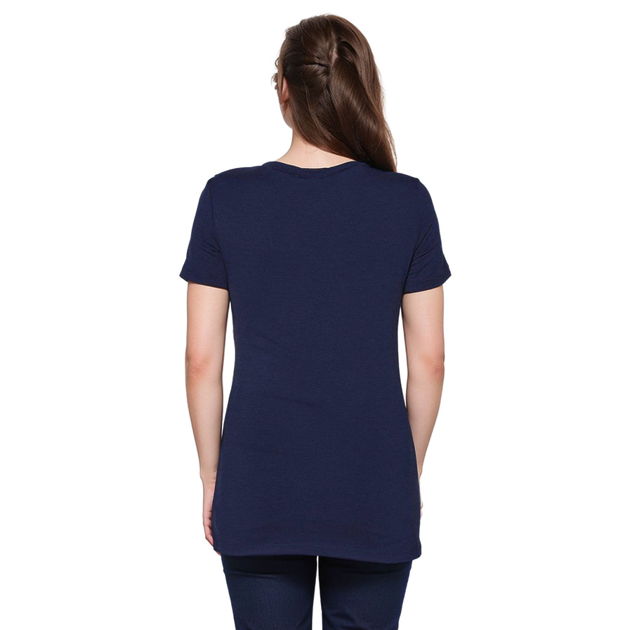 Women's V-neck Short Sleeve Basic Tee