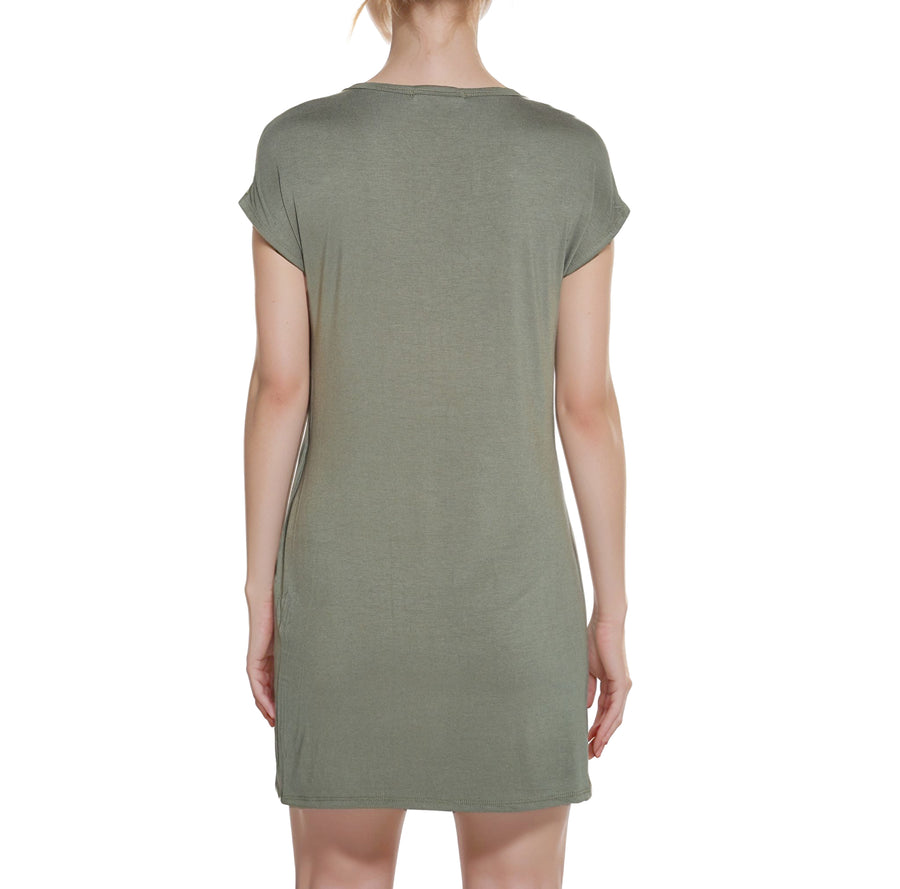 Women's V-Neck Mini Wrap Dress