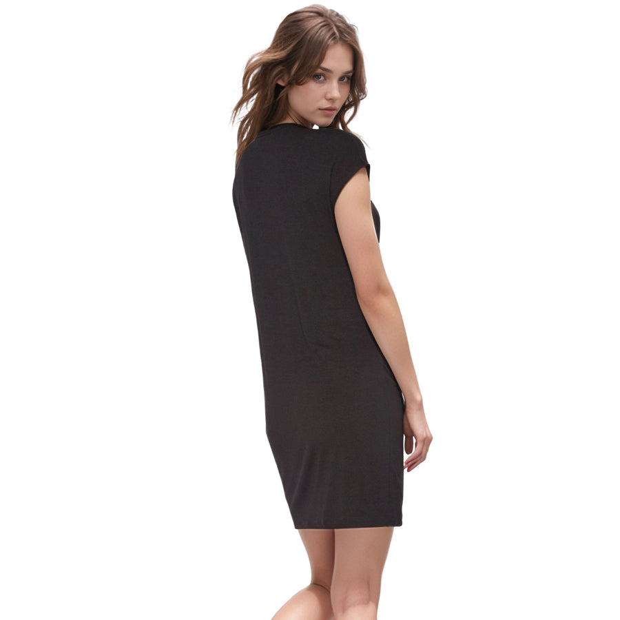 Women's V-Neck Mini Wrap Dress