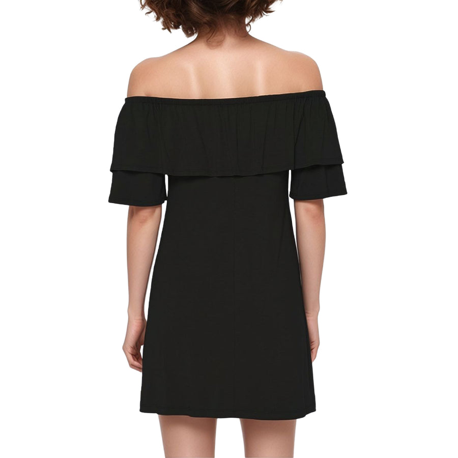 Women's Basic Off Shoulder Midi Dress