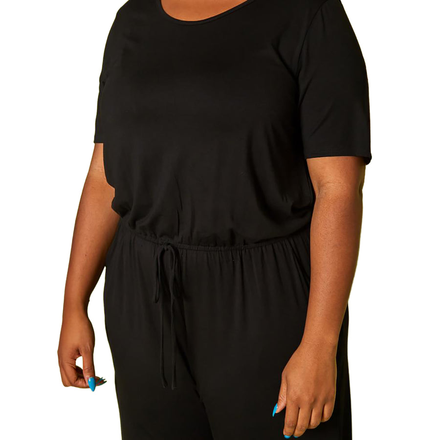 Women's Plus Size Lounge Wide Leg Jumpsuit - shopatkonus