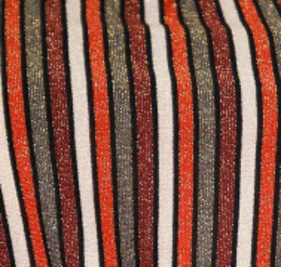 Pleione Plus Size Women's Multi Stripe Printed Wide Leg Pants