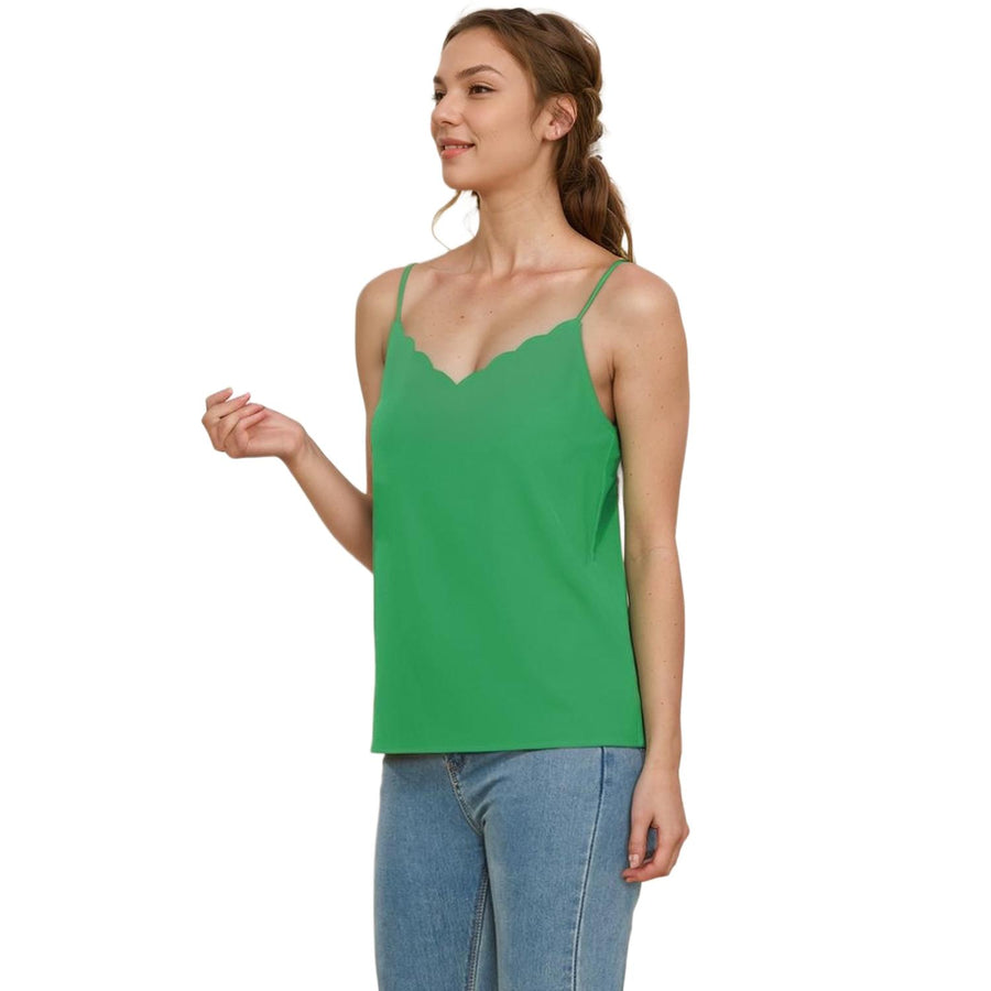 Pleione Women's Petal Edge Cami Blouse - shopatkonus