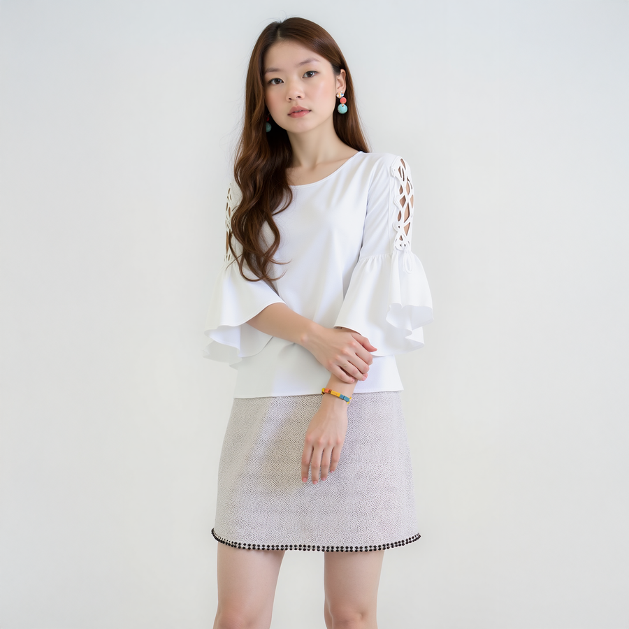 Women's Open Slit Selftie Top - shopatkonus