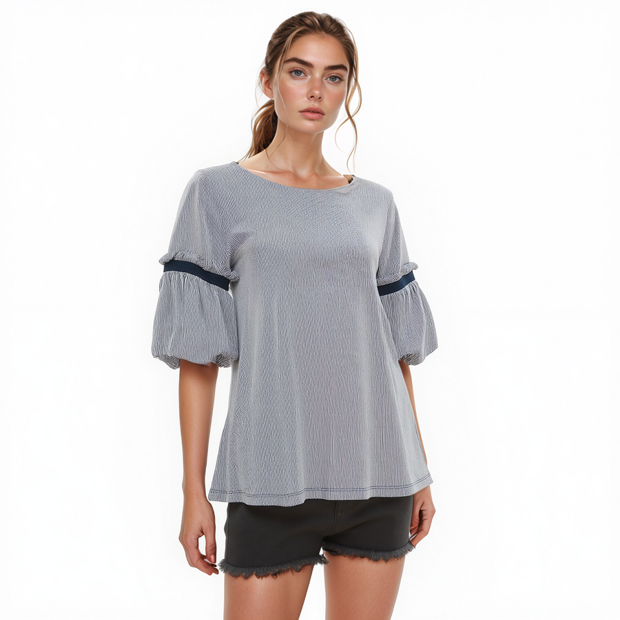 Womens Striped Knit Top - shopatkonus