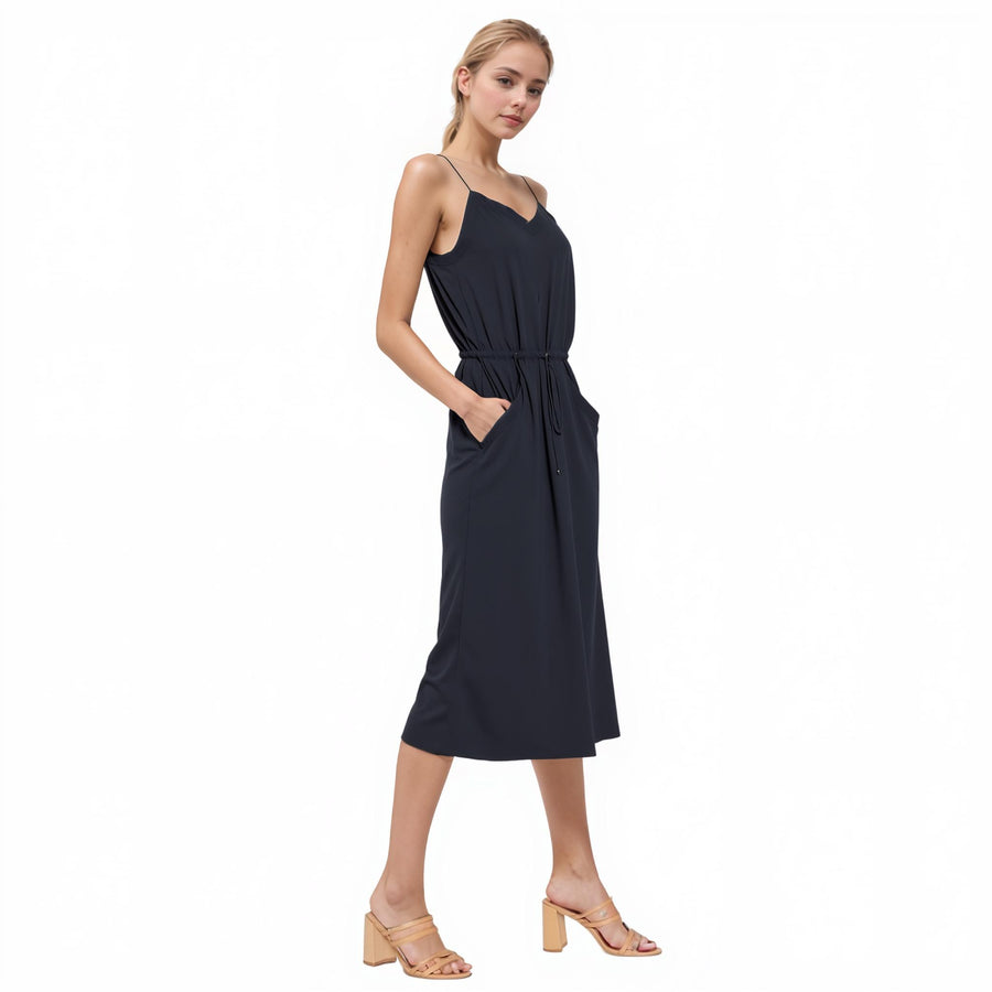 Ro & De Women's Cami Midi Dress In Black - shopatkonus