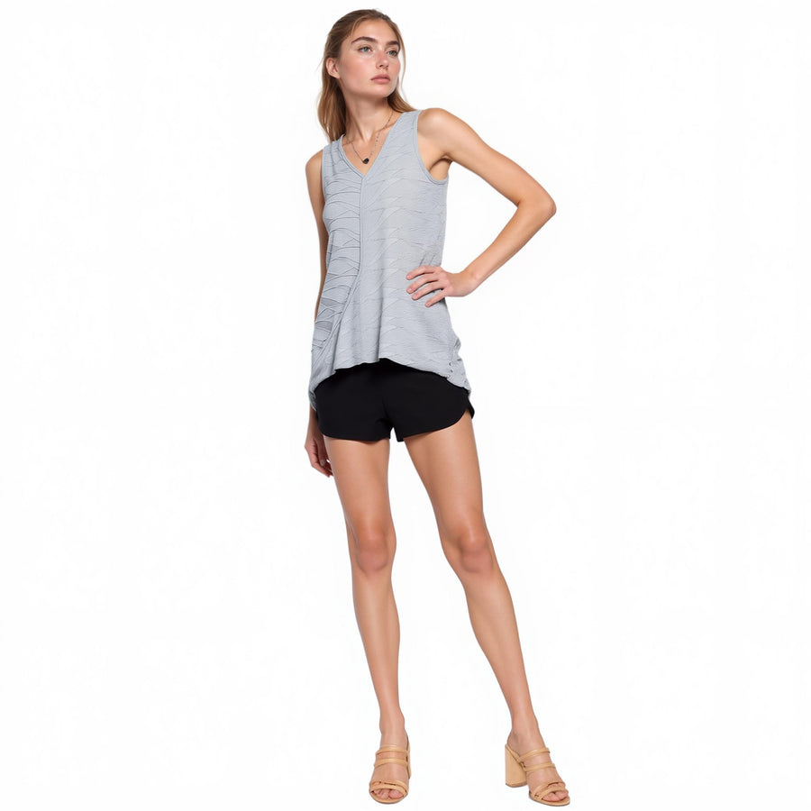 Ro & De Women's Surplice V-neck Tank Top - shopatkonus