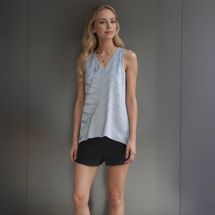 Ro & De Women's Surplice V-neck Tank Top - shopatkonus