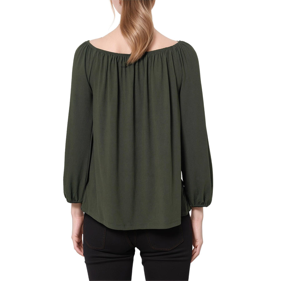 Women's Knit Split Sleeve Off Shoulder Top - shopatkonus